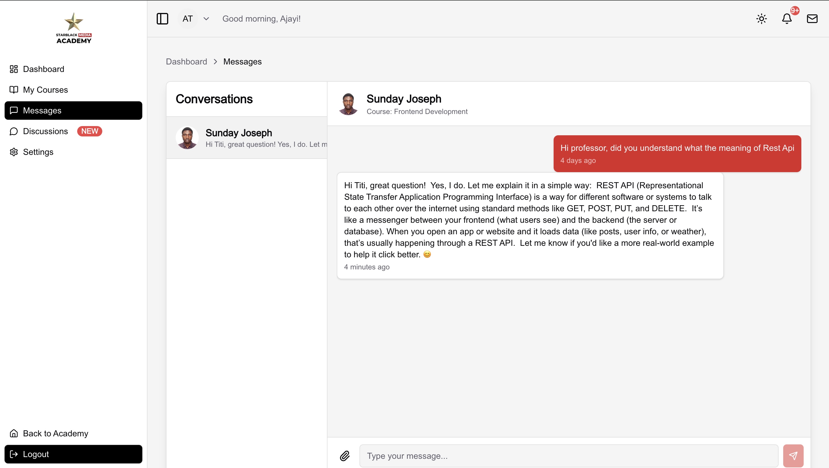 Chat Page